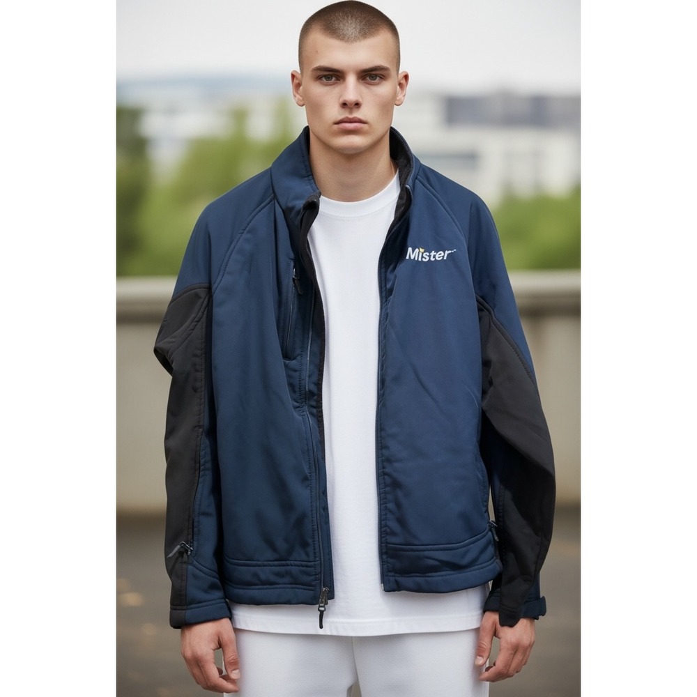 Stormtech‎ Mens Performance Softshell Mister Car Wash Jacket L Blue Outdoor